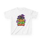 Kidxtr™ Kids Halloween T-Shirt — 'Trick or Treat' Black Cat in Pumpkin Graphic Tee