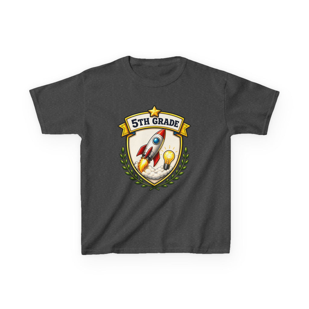 Kids School T-Shirt — '5th Grade Rocket' Back to School Graduation Graphic Tee