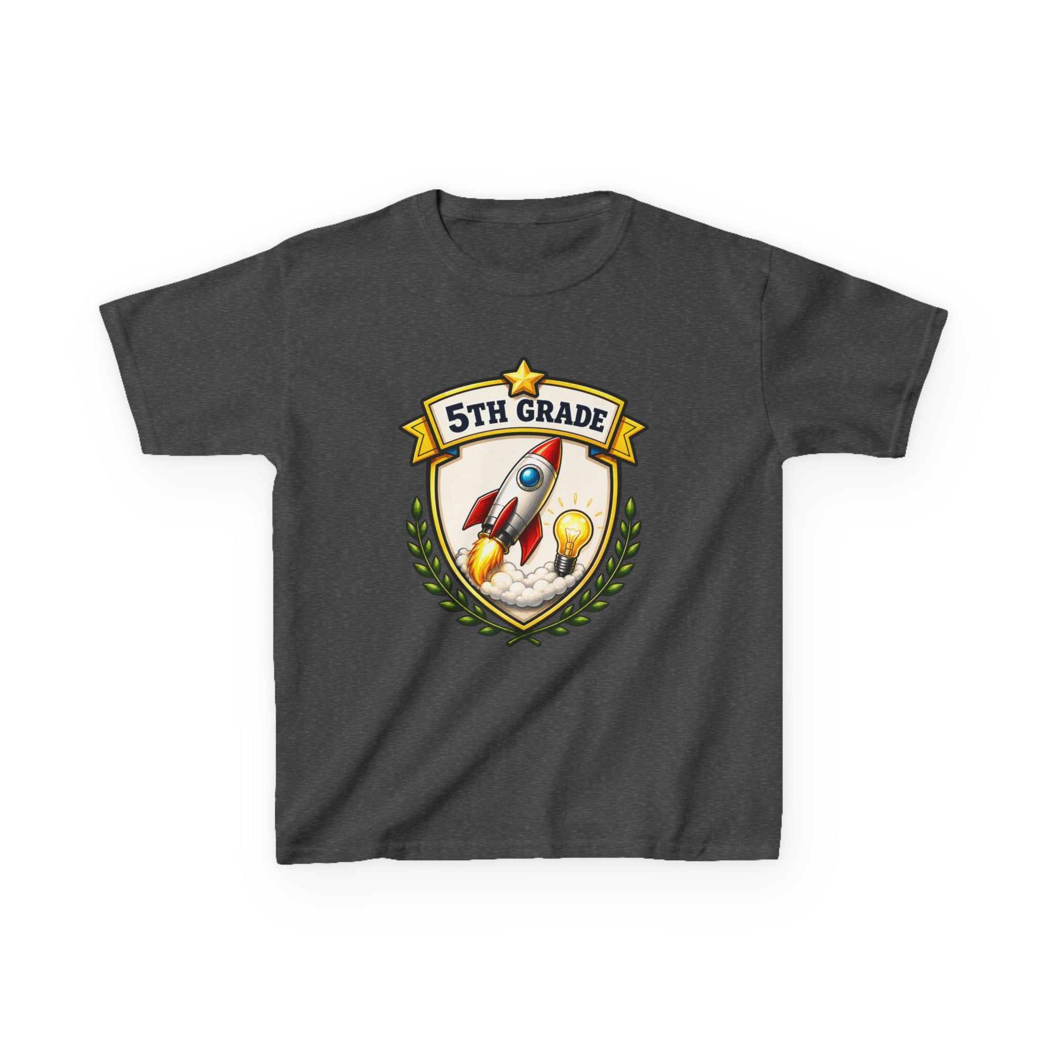 Kids School T-Shirt — '5th Grade Rocket' Back to School Graduation Graphic Tee
