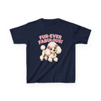 Kids Poodle T-Shirt — 'Fur-Ever Fabulous!' Poodle Graphic Tee