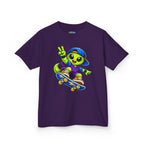 Kidxtr™ Kids Alien T-Shirt — Alien Skateboarding Graphic Tee