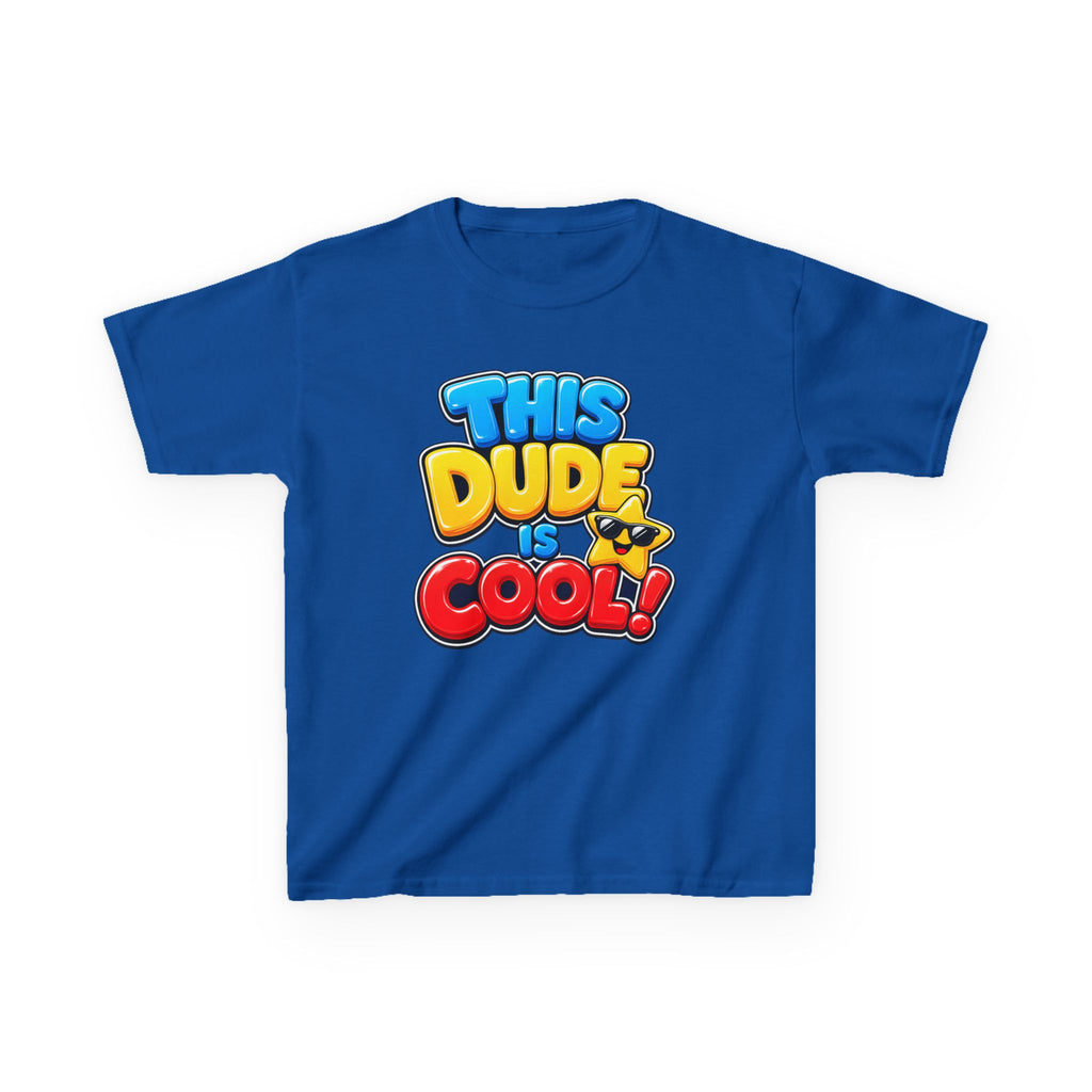 Kids Birthday T-Shirt — 'This Dude Is Cool!' Birthday Boy Graphic Tee