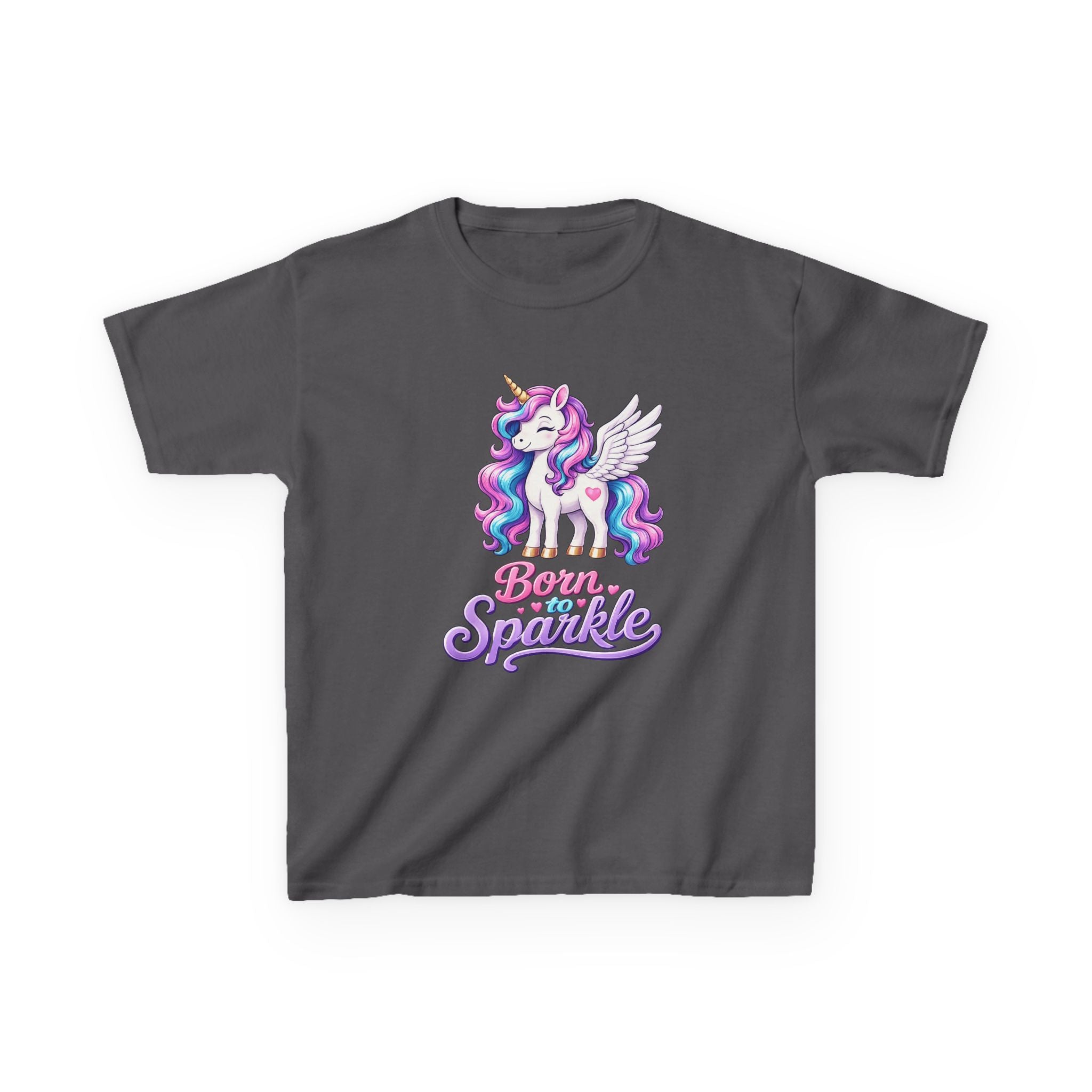 Kids Unicorn T-Shirt – Born to Sparkle Graphic Tee