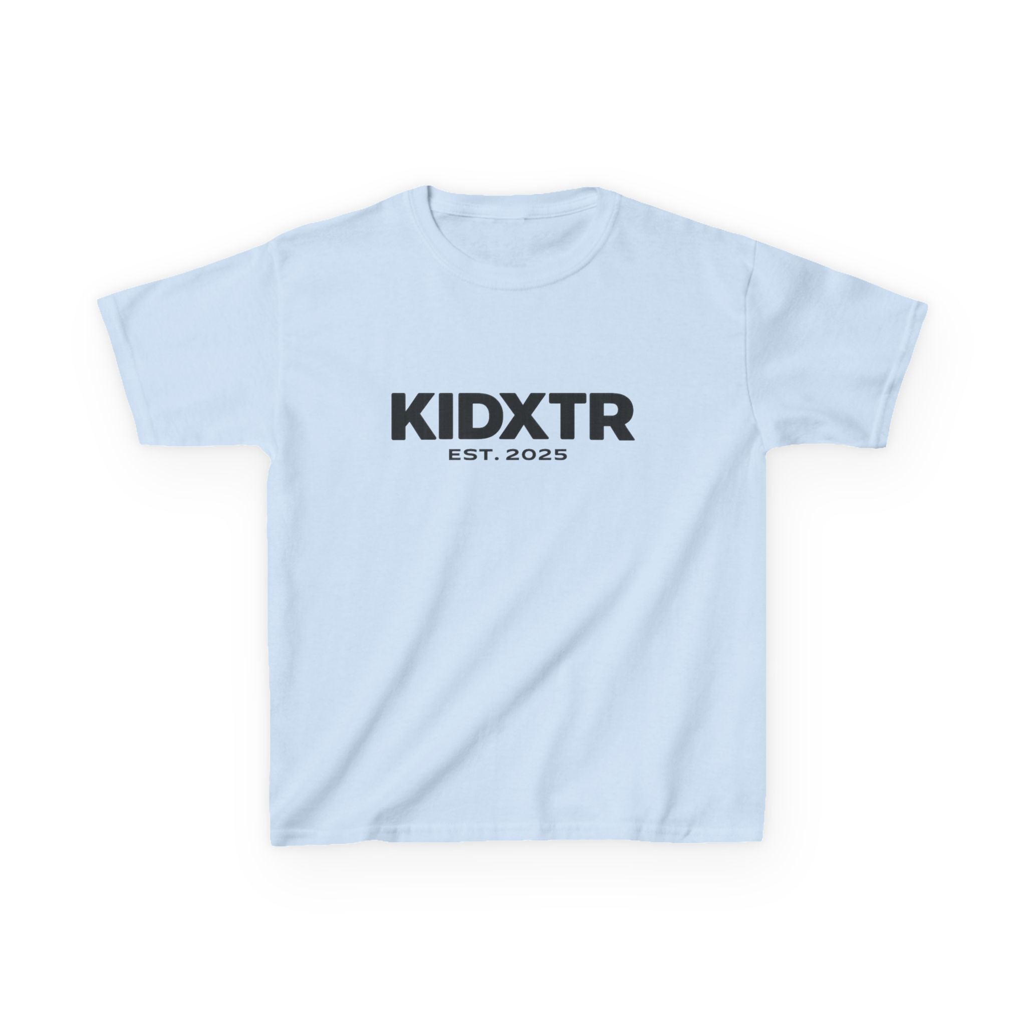Kids Logo T-Shirt — 'Est. 2025' KIDXTR Minimal Graphic Tee