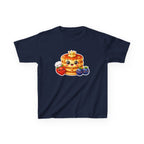 Kids Breakfast T-Shirt — 'Short Stack' Cute Pancake Stack with Smiling Berries Graphic Tee