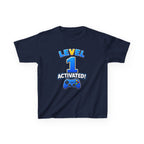 Kids Birthday T-Shirt — 'Level 1 Activated!' Birthday Gaming Graphic Tee