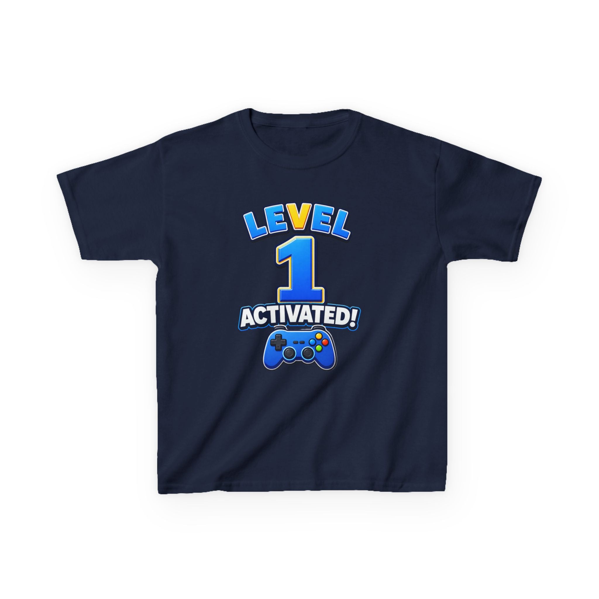 Kids Birthday T-Shirt — 'Level 1 Activated!' Birthday Gaming Graphic Tee