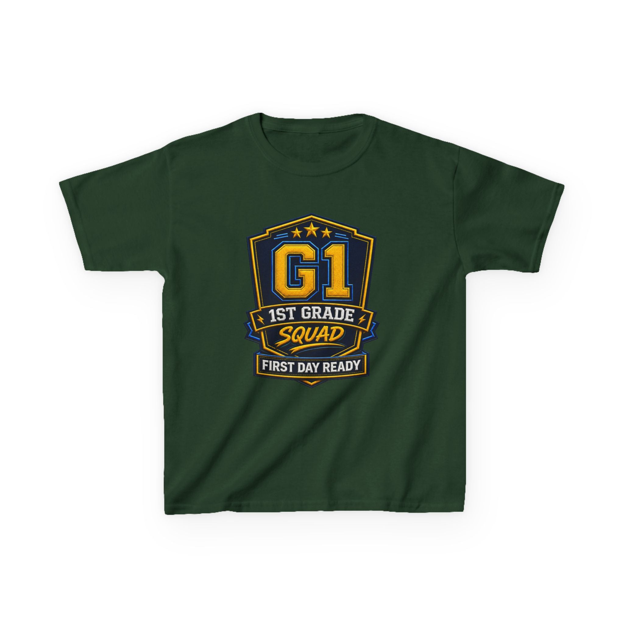 Kids 1st Grade T-Shirt — 'G1 First Day Ready' Back-to-School Graphic Tee