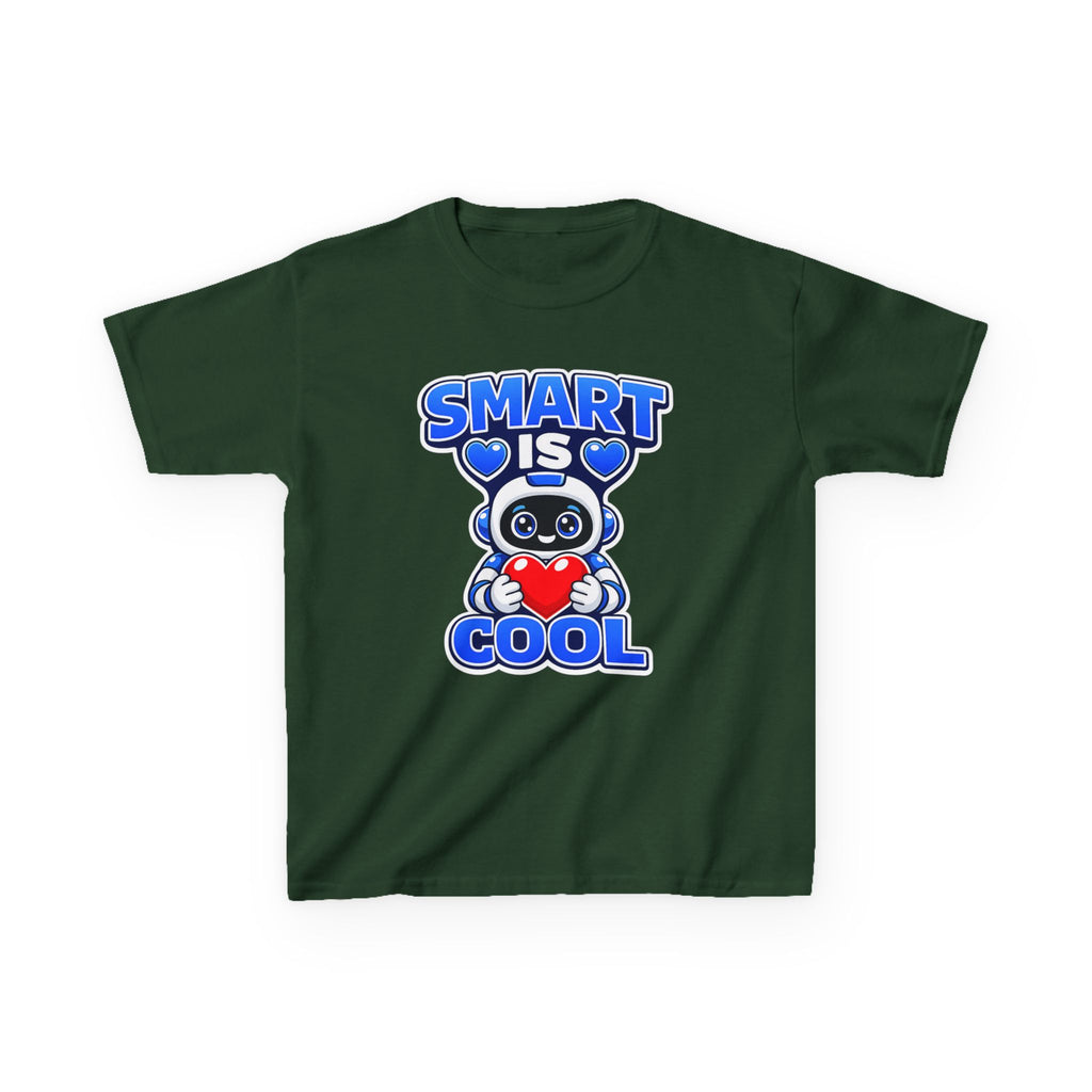 Kids Robot T-Shirt — 'Smart Is Cool' Graphic Tee
