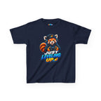 Kidxtr™ Kids Fox T-Shirt — 'Just Leveling Up' Gaming Fox Graphic Tee