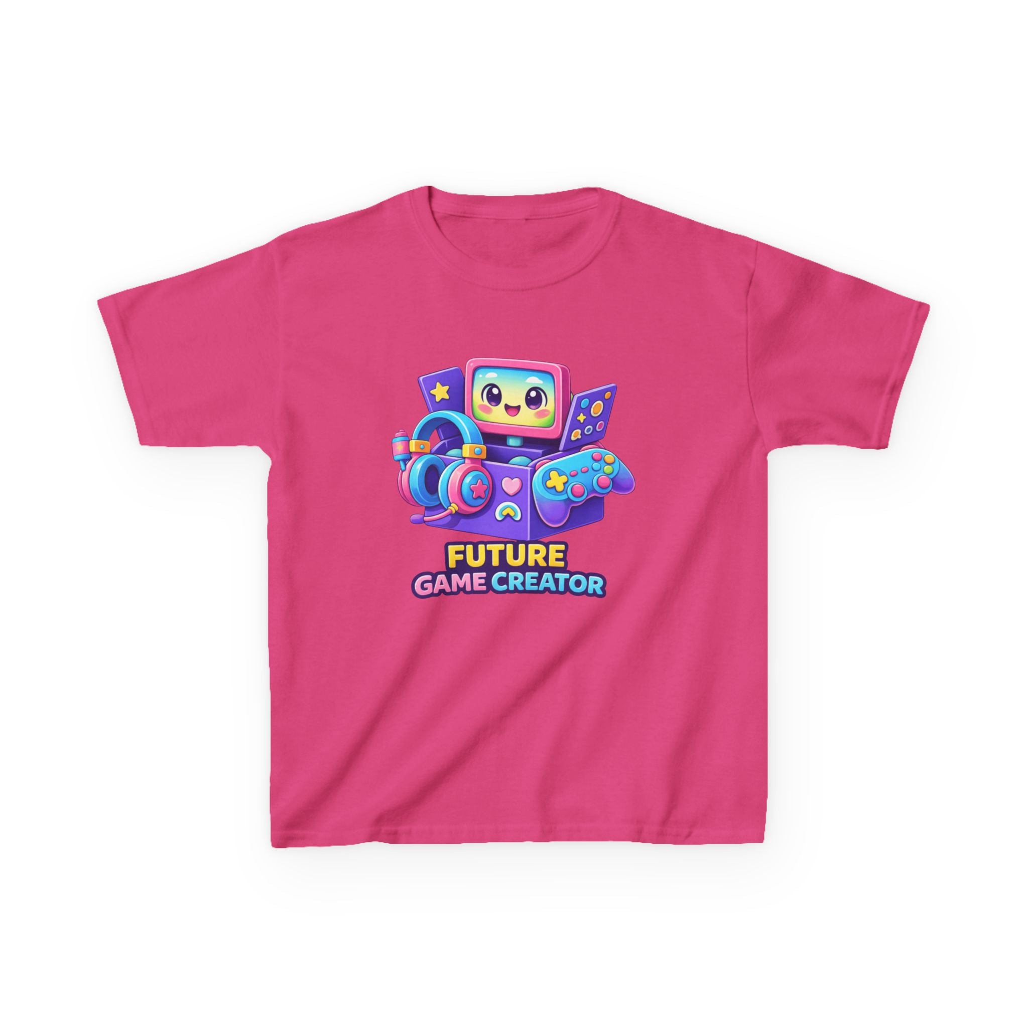 Kids Gaming T-Shirt — 'Future Game Creator' Retro Game Console Graphic Tee