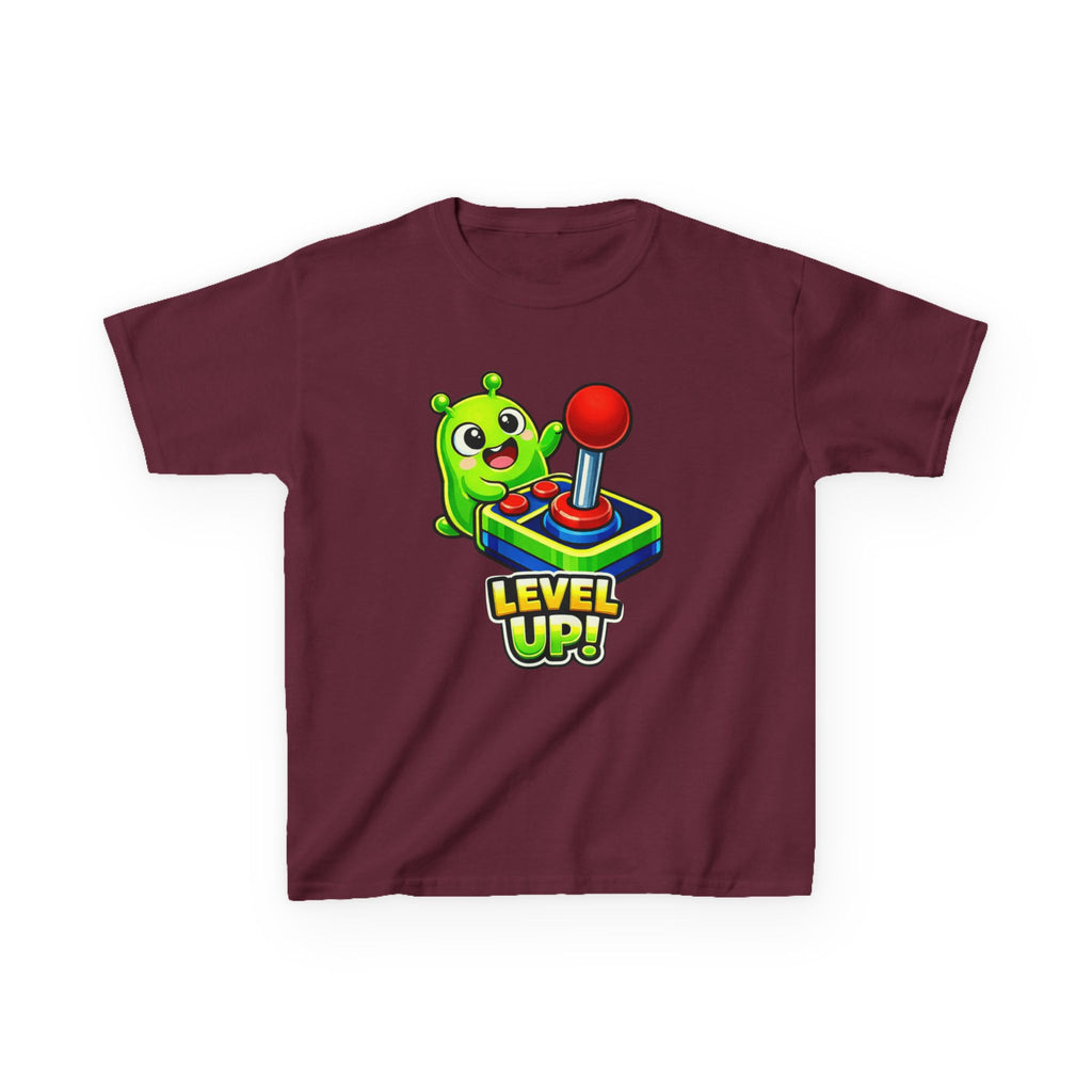 Kids Gamer T-Shirt — 'Level Up!' Gamer Alien Graphic Tee