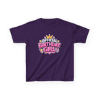 Kids Birthday T-Shirt – Official Birthday Girl Graphic Tee
