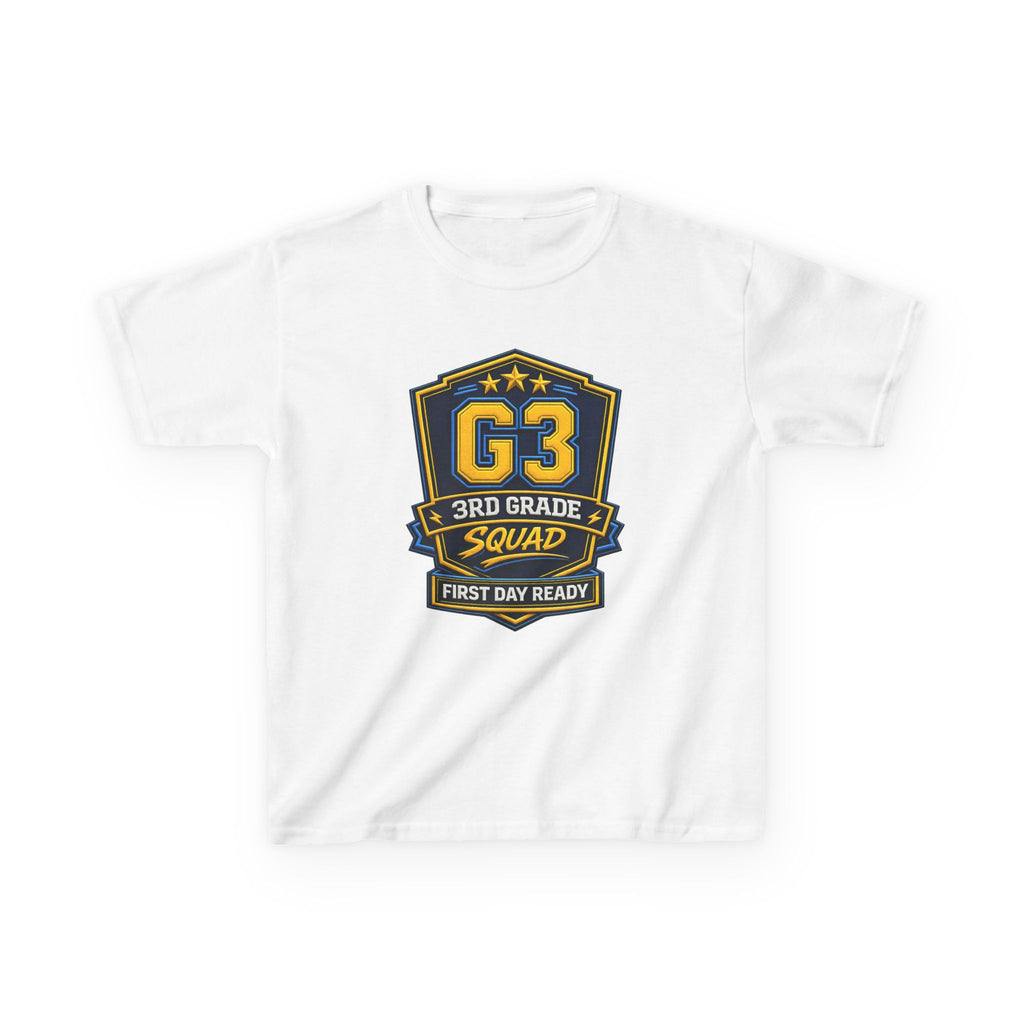 Kids 3rd Grade T-Shirt — 'G3 First Day Ready' Back-to-School Graphic Tee