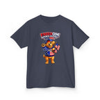 Kids Patriotic T-Shirt — 'Freedom Looks Good on Me' USA Dog Graphic Tee