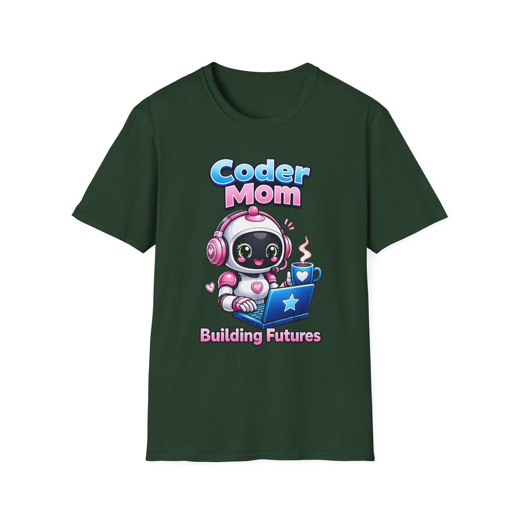 Mom Coding Robot T-Shirt – Support Crew Graphic Tee