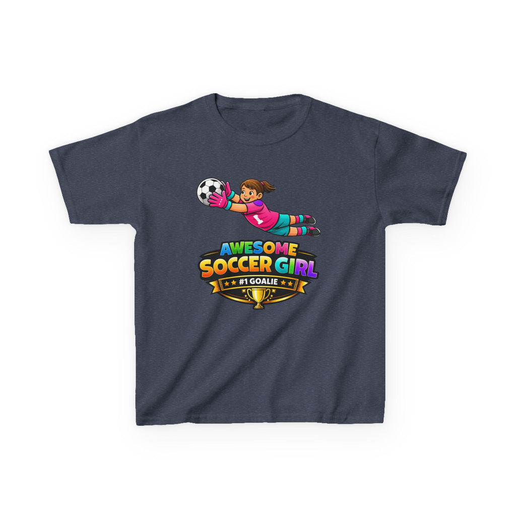 Kids Soccer Goalie T-Shirt – Dive & Save Graphic Tee