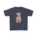 Kids Cheer T-Shirt — 'Cheer Besties' Cute Cheerleader Puppy Graphic Tee