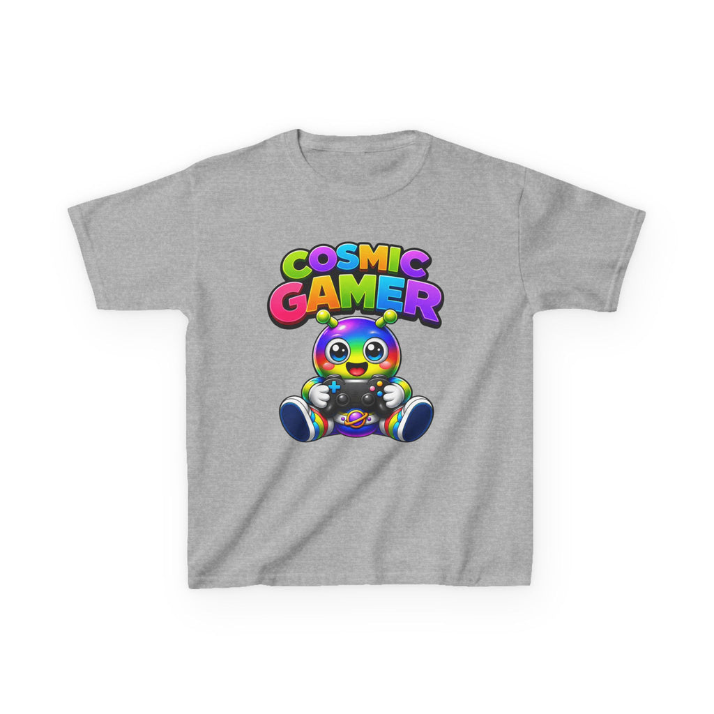 Kids Cosmic Gamer T-Shirt — 'Cosmic Gamer' Rainbow Alien Controller Graphic Tee