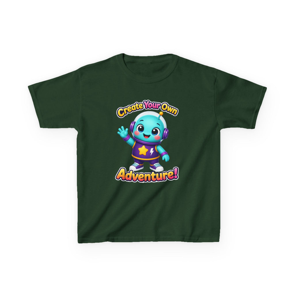 Kids Adventure T-Shirt — 'Create Your Own Adventure' Cute Alien Graphic Tee