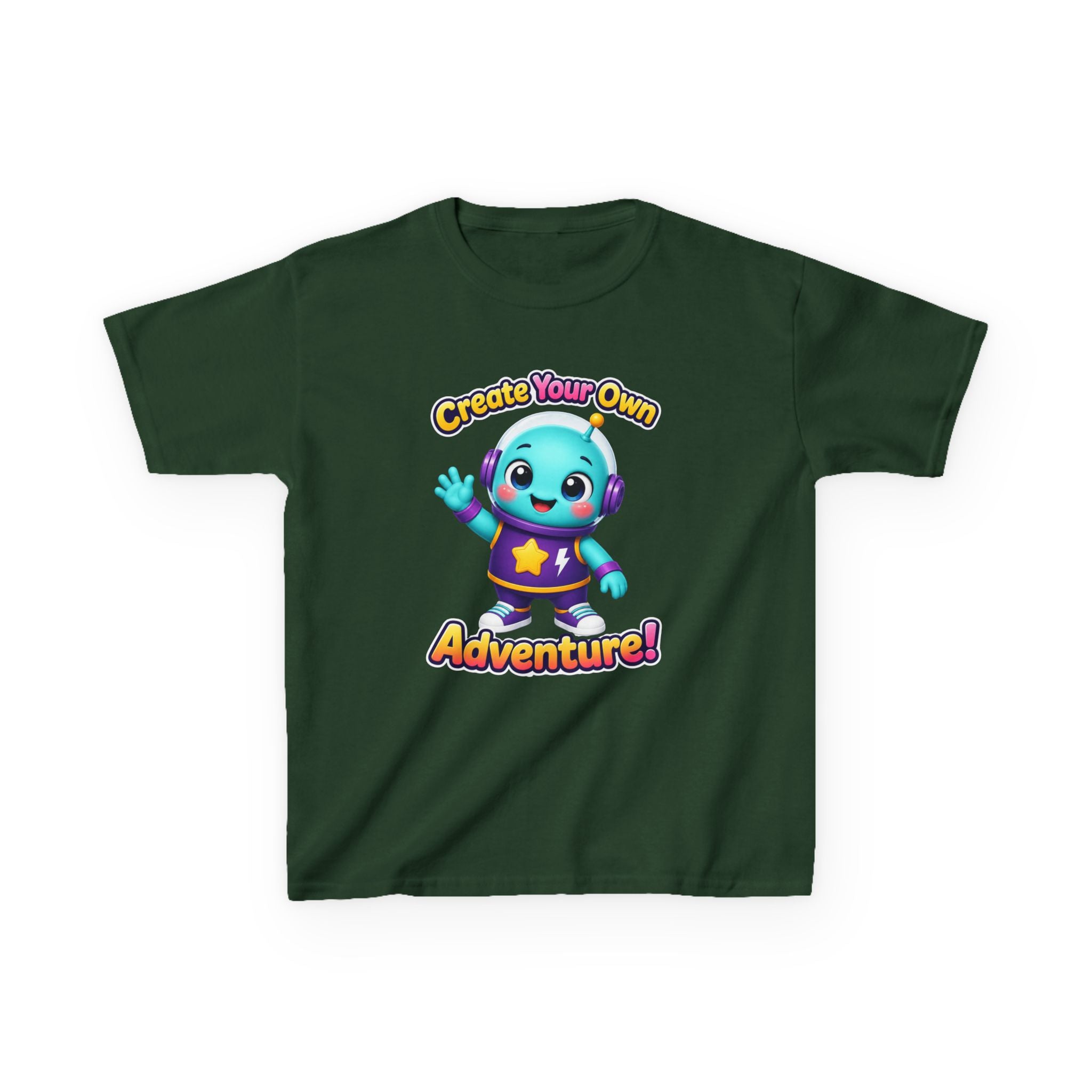 Kids Adventure T-Shirt — 'Create Your Own Adventure' Cute Alien Graphic Tee