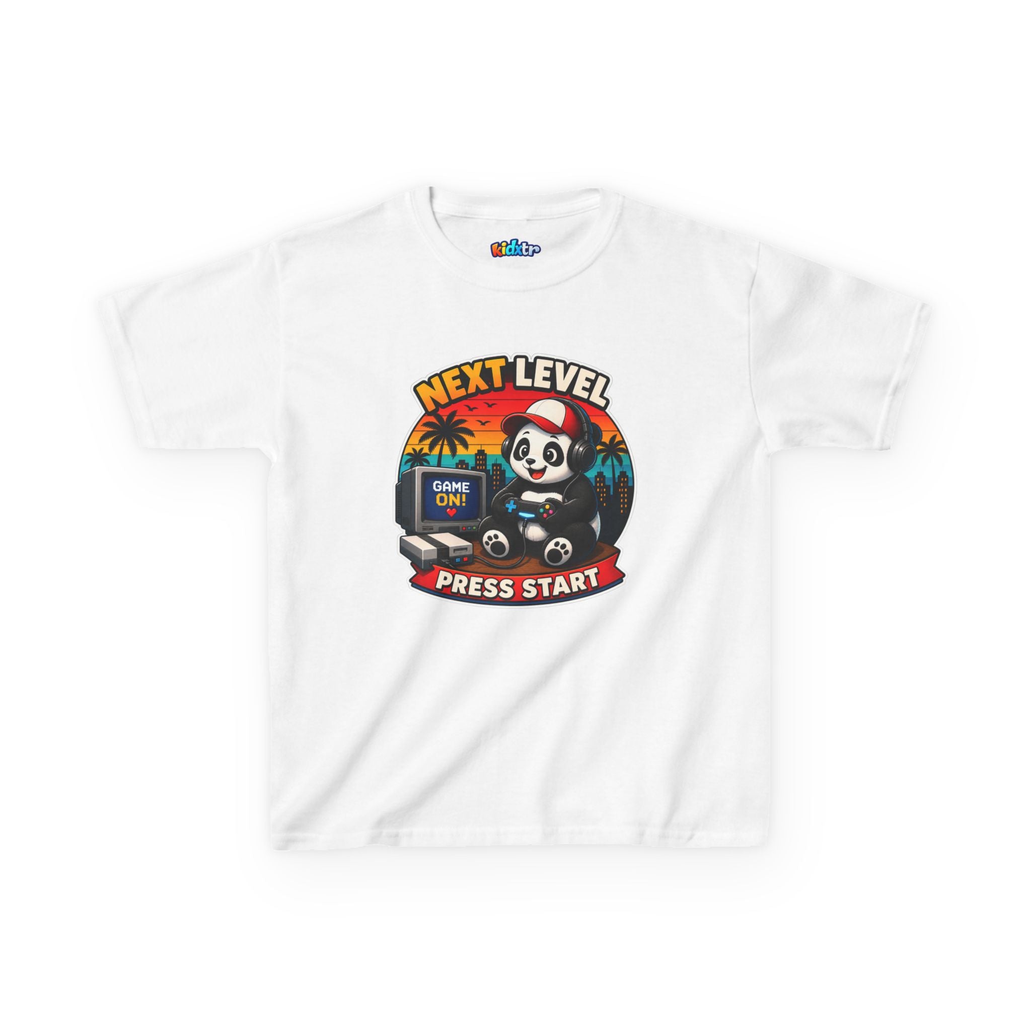Kidxtr™ Kids Gamer T-Shirt — 'Old School' Gamer Graphic Tee