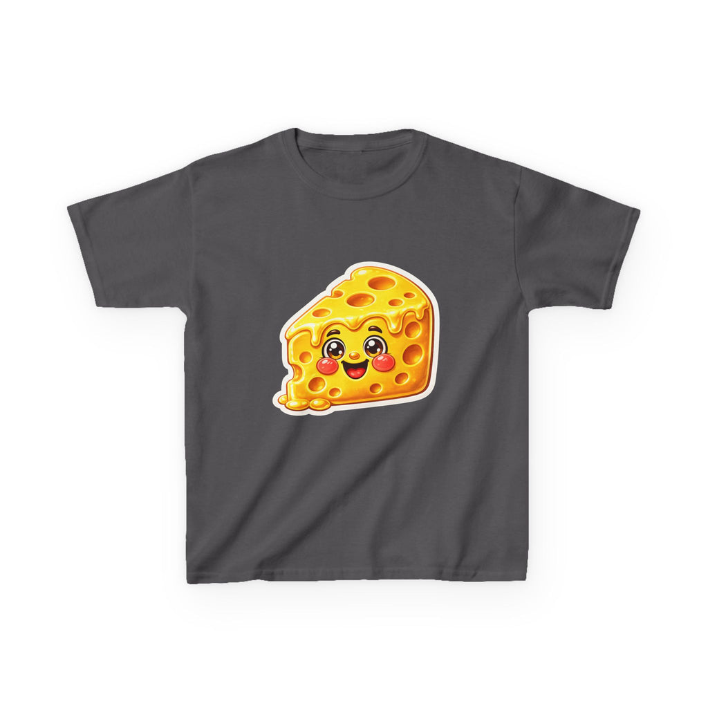 Kids Food T-Shirt — 'Say Cheese' Cute Smiling Cheese Cartoon Graphic Tee