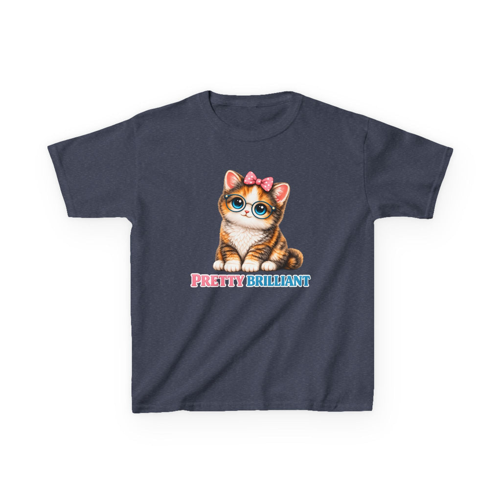 Kids Cat T-Shirt — 'Pretty Brilliant' Cute Cat Graphic Tee
