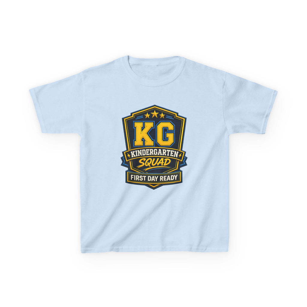 Kids Kindergarten T-Shirt — 'KG First Day Ready' Back-to-School Graphic Tee