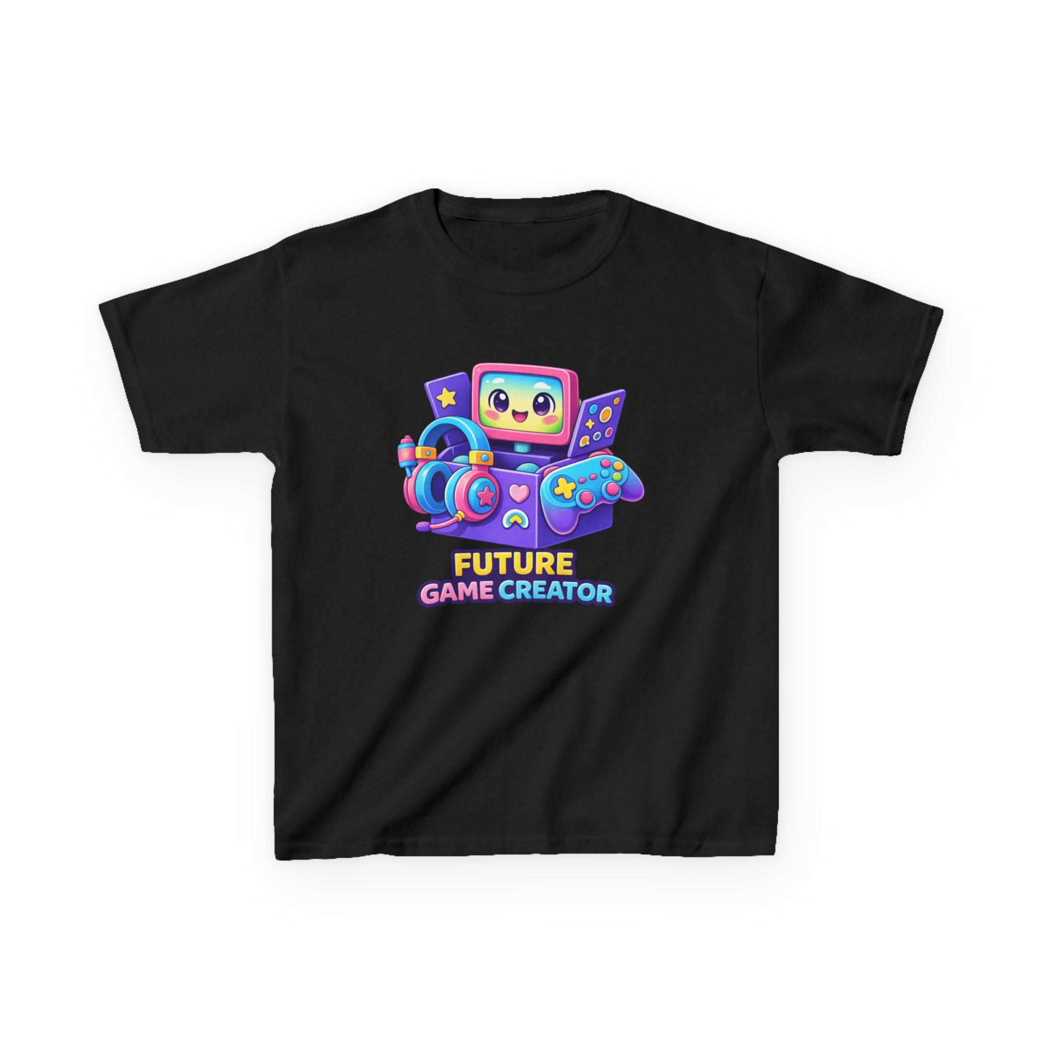 Kids Gaming T-Shirt — 'Future Game Creator' Retro Game Console Graphic Tee