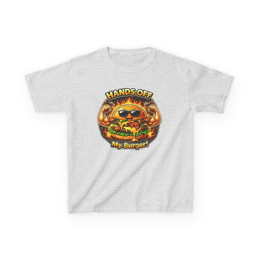 Kids T-Shirt — "Hands Off My Burger!" Funny Burger Graphic Tee