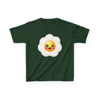 Kids Food T-Shirt — 'Sunny Side Up' Smiling Egg Emoji Graphic Tee
