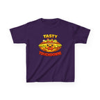 Kidxtr™ Kids Football T-Shirt — 'Football & Pizza' Cartoon Food Sports Graphic Tee