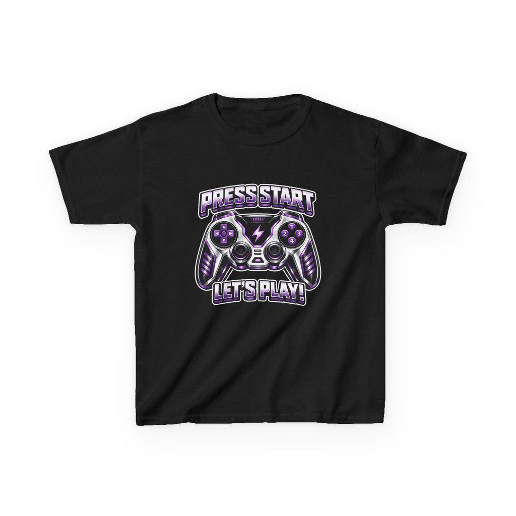 Kids Gaming T-Shirt — 'Press Start: Let’s Play!' Gaming Graphic Tee