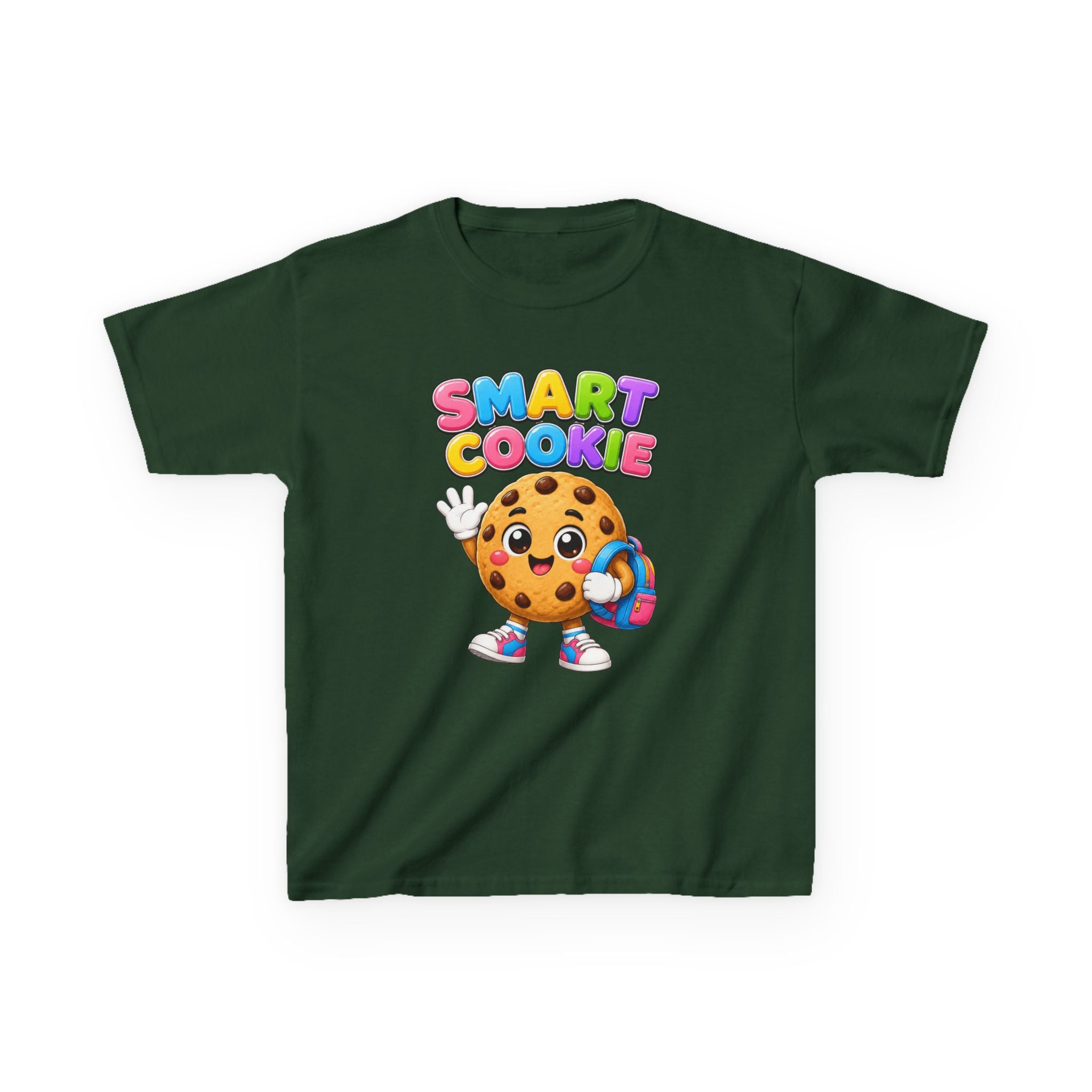 Kids Smart Cookie T-Shirt — 'Smart Cookie' Cute Chocolate Chip Cookie Graphic Tee