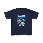 Kids Robot T-Shirt — 'Future AI Hero' Cute Robot STEM Graphic Tee