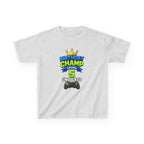 Kids Tee — "Birthday Champ Level 5 Unlocked" Gamer Birthday Shirt