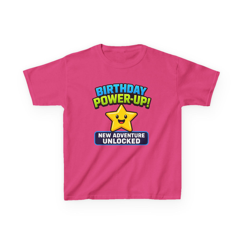 Kids Birthday Gamer T-Shirt – Level Up Graphic Tee