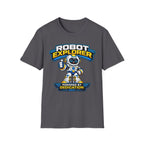 Copy of Robot Explorer T-Shirt — Cute Cartoon Robot Graphic Tee ("Powered by Dedication")