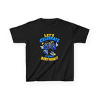 Kids Birthday T-Shirt — 'Let's Celebrate It's My Birthday!' Cartoon Party Graphic Tee