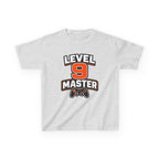 Kids Gaming T-Shirt — 'Level 9 Master' Gamer Graphic Tee