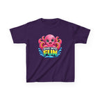 Kids Octopus T-Shirt — 'Dive Into Fun' Pink Octopus Graphic Tee