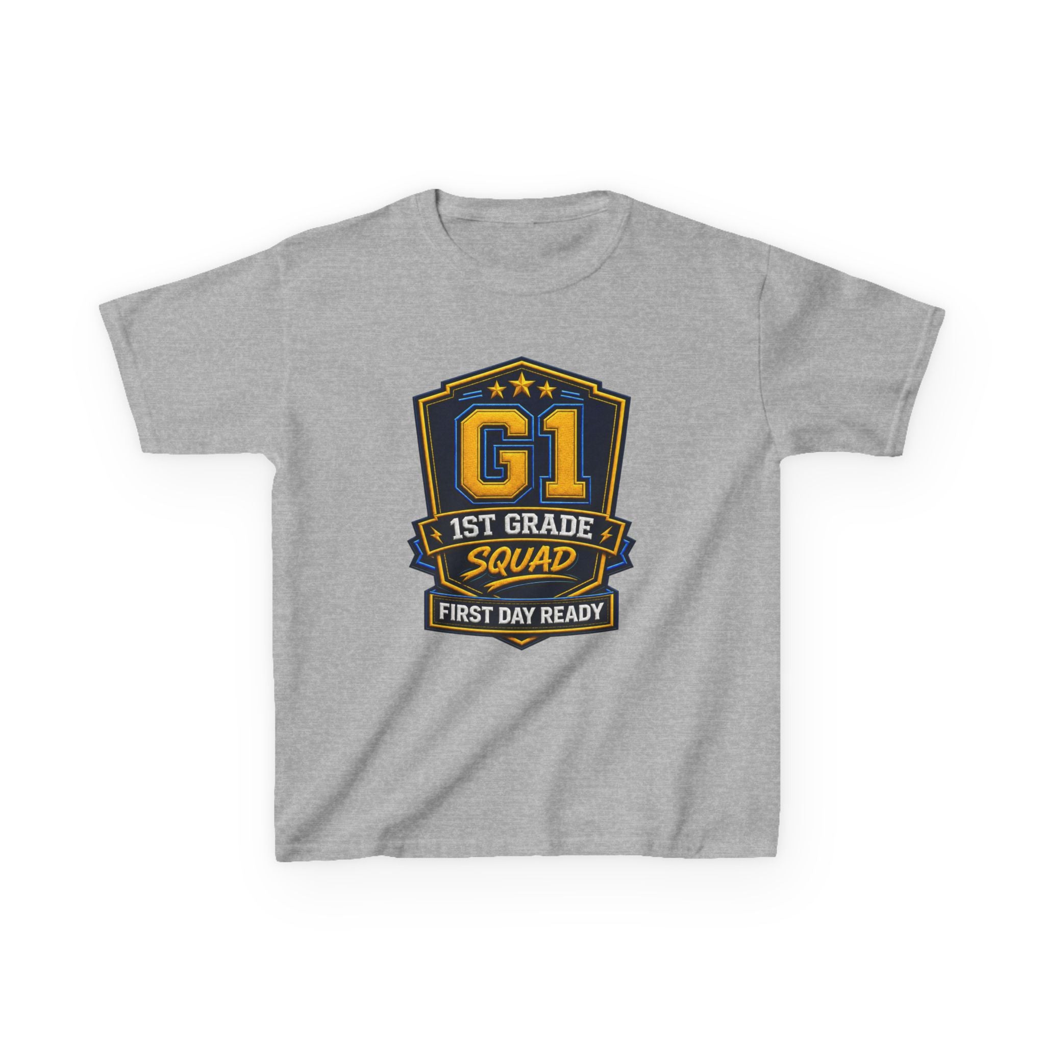 Kids 1st Grade T-Shirt — 'G1 First Day Ready' Back-to-School Graphic Tee