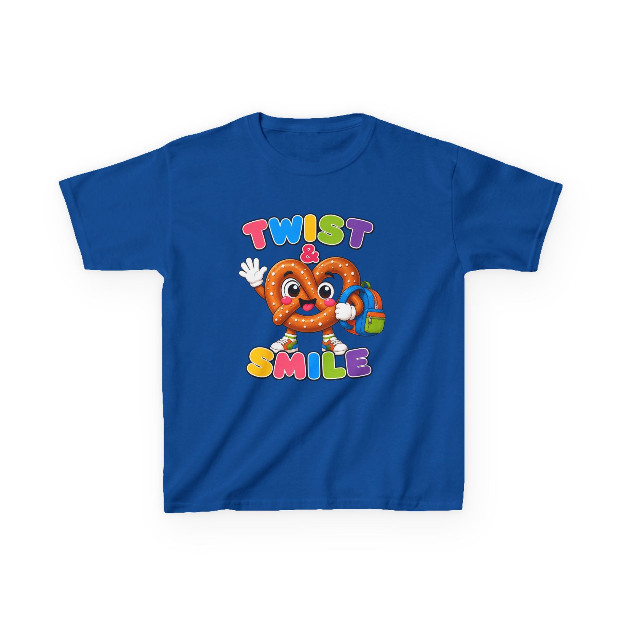 Kids T-Shirt — 'Twist & Smile' Cute Pretzel Graphic Tee for Children