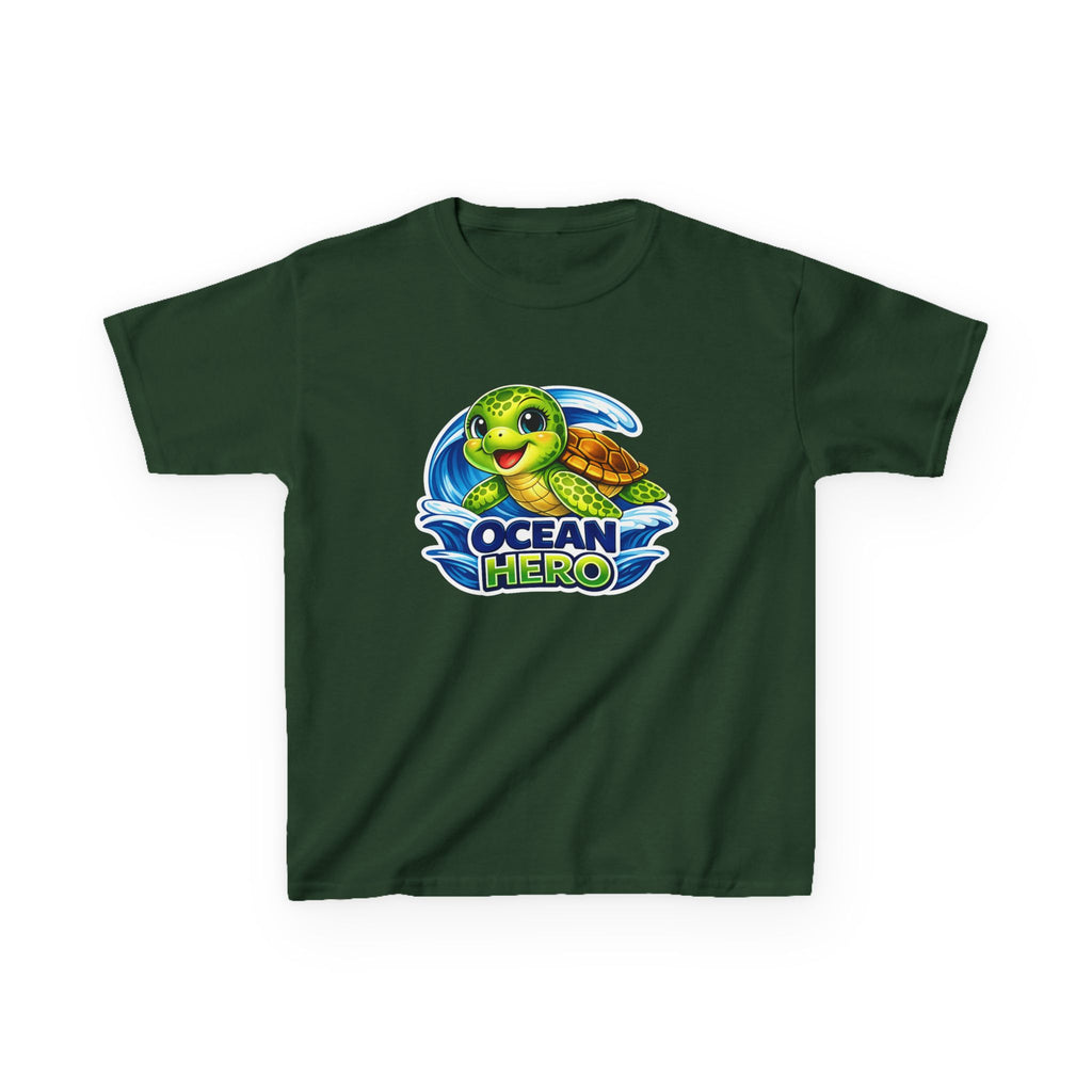 Kids Sea Turtle T-Shirt — 'Ocean Hero' Cute Sea Turtle Graphic Tee