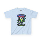 Kidxtr™ Kids Soccer T-Shirt — 'Too Fast for Earth' Soccer Alien Graphic Tee