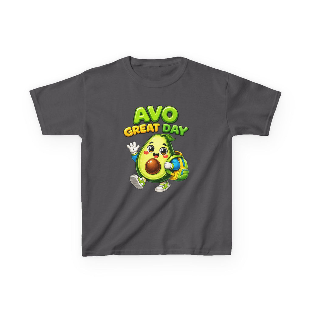 Kids Tee — "Avo Great Day" Cute Avocado Backpacker Shirt
