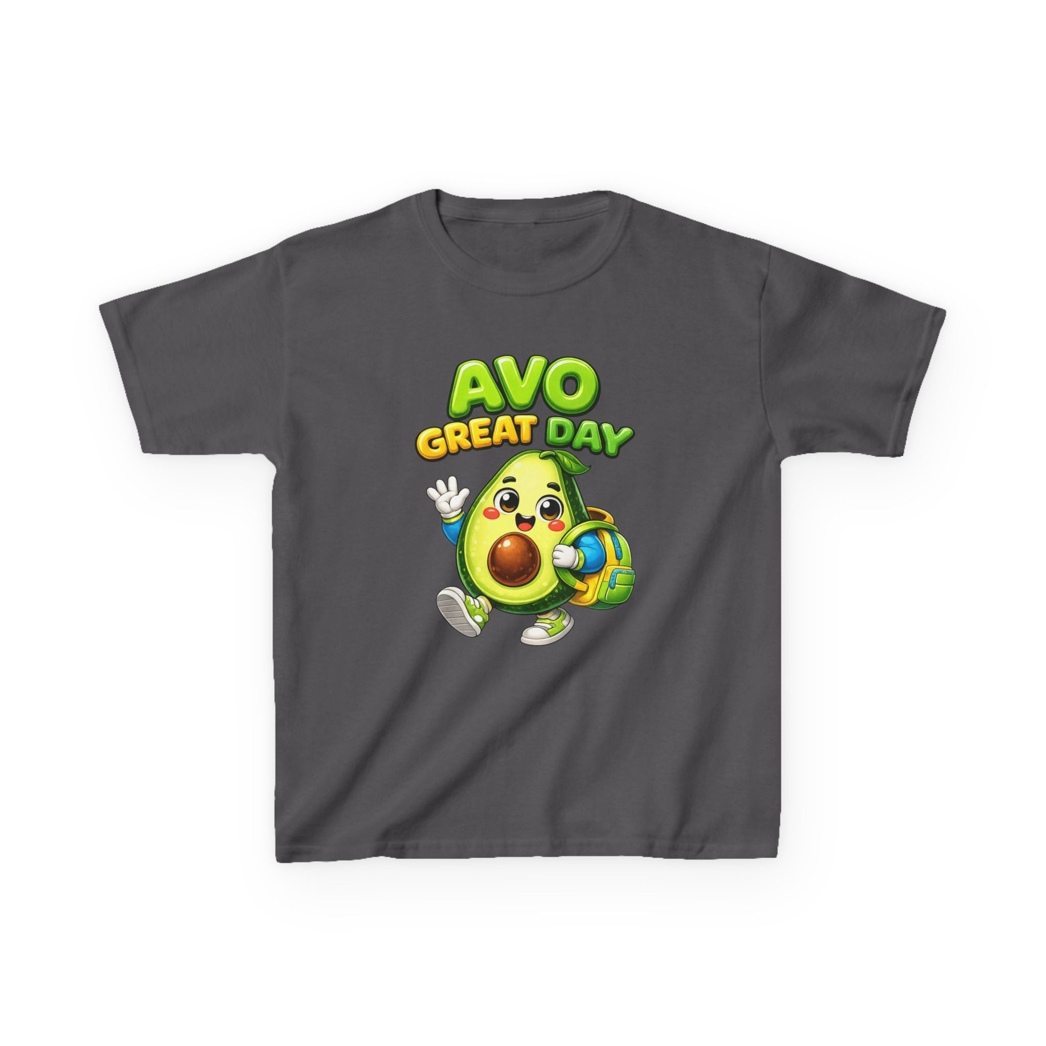 Kids Tee — "Avo Great Day" Cute Avocado Backpacker Shirt