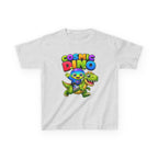 Kids Cosmic Dino T-Shirt — 'Cosmic Dino' Colorful Alien Riding Dinosaur Graphic Tee