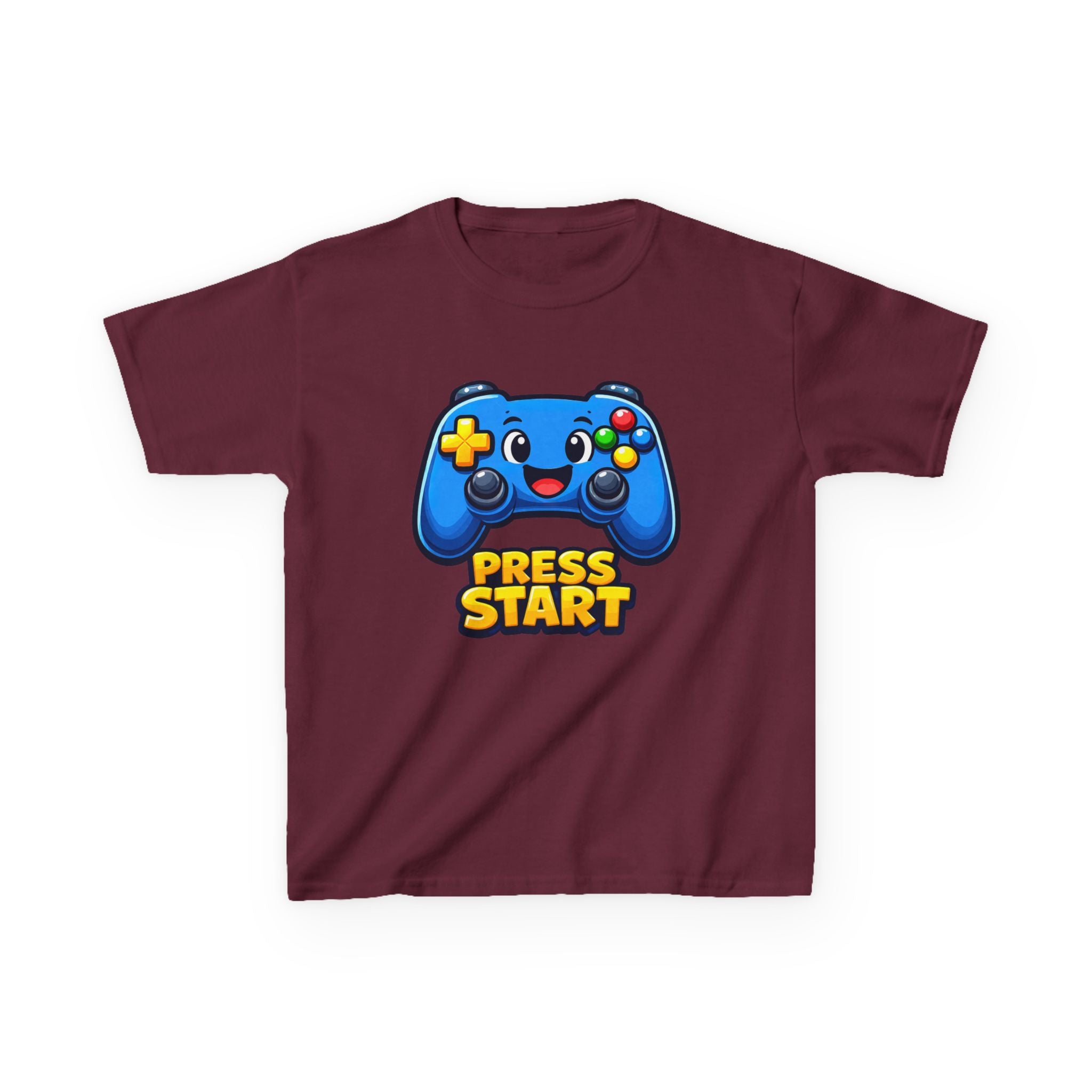 Kids Game Controller T-Shirt — 'Press Start' Gaming Graphic Tee